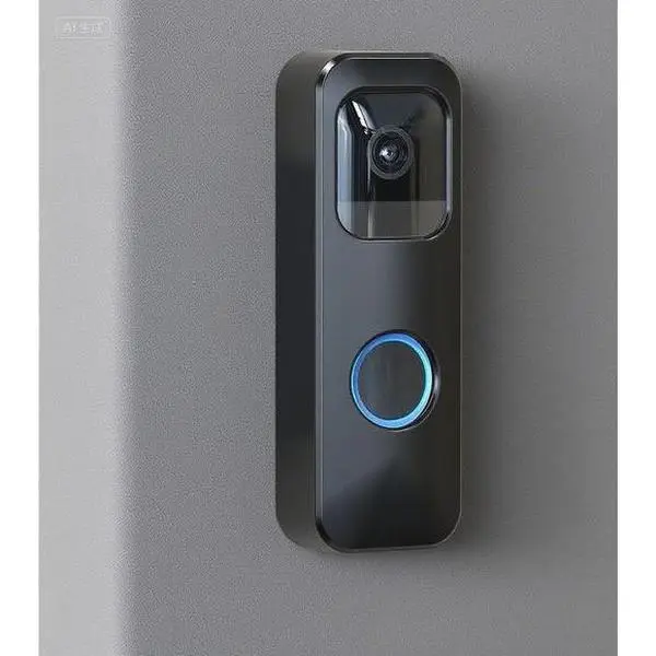 Anti-Theft Video Doorbell Wall Mount Bracket - Adjustable Door Hinge, No Drilling Easy Installation, Security Fit for Blink Camera, Adjustable Angle Motion Sensor Compatible, Durable Waterproof (Black), Anti-Thief Security