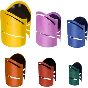 Metal  Guide Kit Includes Sizes:1-5/8" 1-7/8" 2-3/8" 2-7/8" 3-1/2" 4-1/2" Pro Pipe  Guide Cuts at 45?, 90?, 22.5?and Saddle Cut, Cut Pipe Saddle Template  Guide,Steel