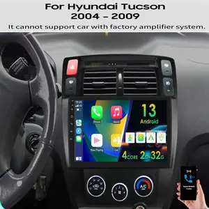 Hizpo Car Multimedia Player for Hyundai Tucson 2004-2009 Carplay Autoradio RDS GPS WiFi AI Intelligent Systems