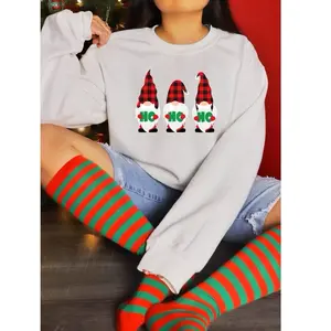 Christmas Gnomes Sweatshirt, Christmas Shirts, Cute Gnome Sweater, Christmas Shirt for Women, Christmas Crewneck Sweatshirt, Holiday Sweater Womenswear Pullover