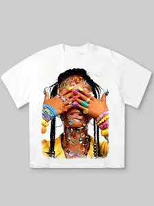 Men's Casual Short Sleeve T-Shirt, Graphic Print, Comfortable Fabric, Street Style, Streetwear, Perfect for Music Festivals and Daily Wear