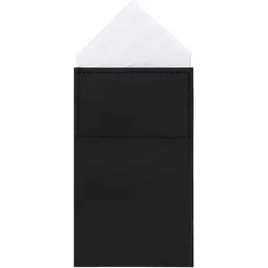 Pre-Folded Handkerchiefs for Men, Solid Color Mens Pocket Square  Cardboard for Business Wedding Party Tuxedo Shirt