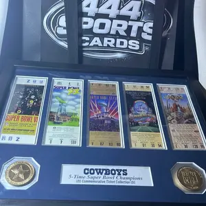 Dallas Cowboys Super Bowl 5-Time Champions Ticket Collection +2 Tokens