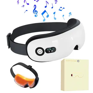 Latest upgrade eye massager with heat and vibration with massage and voice prompt function with bluetooth music eye protector rechargeable eye mask to relieve eye fatigue and dark circles1 Adjustable Comfort Daily Electrical