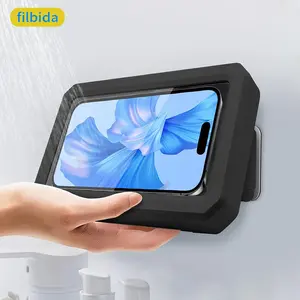 Rotatable Waterproof Phone Holder, Wall Mounted Shower Phone Holder, Phone Shower Case