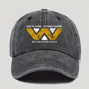 Men's Weyland-Yutani Building a Better World Fashion Letter Print Baseball Cap, Movie Fan Gift, Outdoor Casual Hat