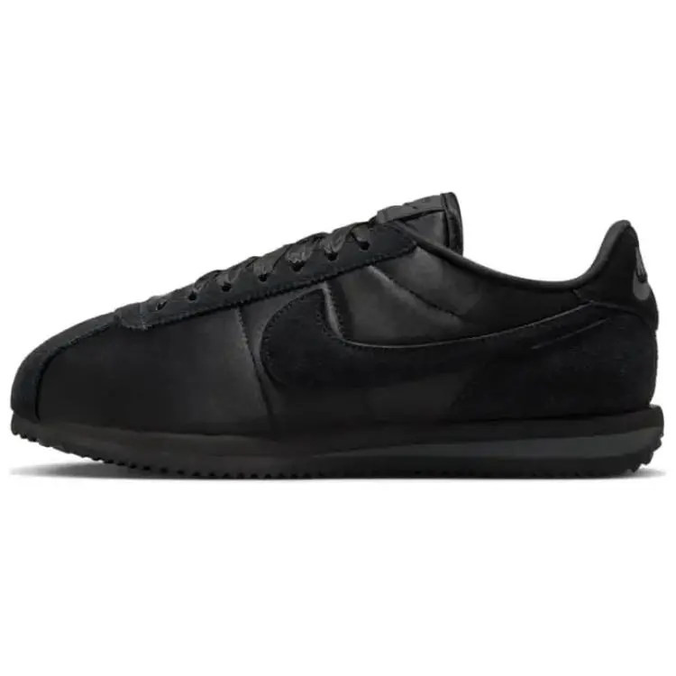 Nike Cortez Textile Satin Triple Black' Versatile Low Top Sneakers Women's FV5420-002