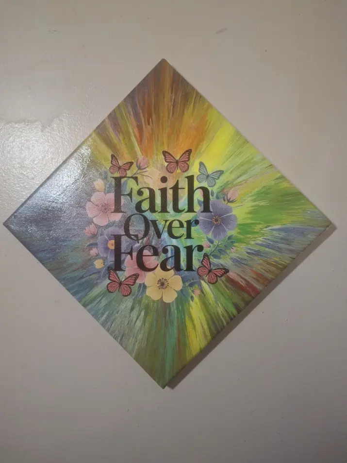 12"X12" Painted Canvas ️ Handcrafted Christian Wall Art  One of a Kind