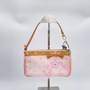 Pre-owned Louis Vuitton RL Takashi Murakami pink Cherry Blossom Pochette Accessoires 22398228