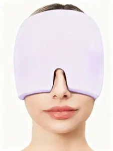 Headache Relief Hat with Gel Ice Bandana, Ideal for Post-Workout Cold and Hot Compress, Reduces Swollen Eyes, Perfect Christmas Gift