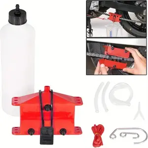 Motorcycle and Bicycle Chain Cleaning and Lubrication Kit - Durable 1 Tool Set for Street-Touring Motorcycles - Includes Chain Cleaner, Brush, Gear Cleaning Tool, and Lubrication Device