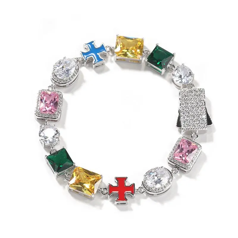 Solstice Gemstone Charm Bracelet - 8 Inch Unisex Adults' Costume Jewelry Bracelet for Men and Women, Charm Bracelets