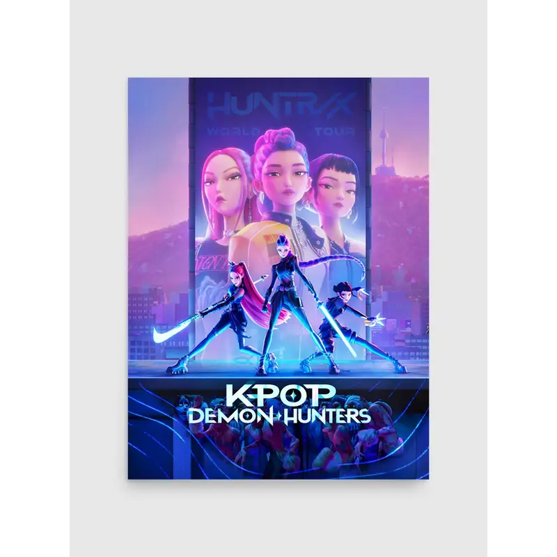 Netflix KPop Demon Hunters Premium Movie Poster – Official Film Wall Art, High-Quality Print for Bedroom, Living Room Decor