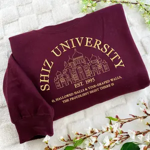 Embroidered Shiz University Sweatshirt, Christmas Gift For Friend