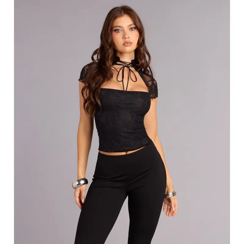 Knit lace top pattern - TikTok Shop