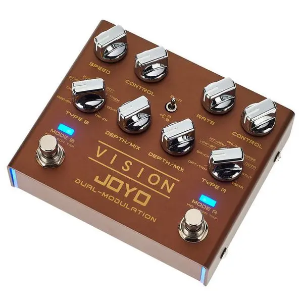 JOYO Modulation Multi Effects Pedal R Series Dual Channel Stereo Input and Output 9 Effects for Electric Guitar (Vision R-09)
