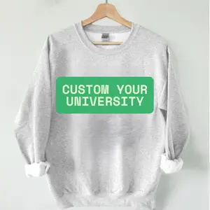 Custom University Football Vintage Sand Sweatshirt, Graphic University Football Team Shirt, Gift Top Unisex Cotton Shirt For Sport Fan, Men, Women