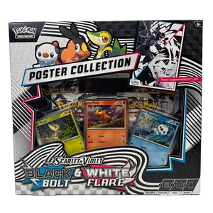 Pokémon Unova Poster Collection - SV: Black Bolt & White Flare (4 packs, 3 promos, 1 poster)