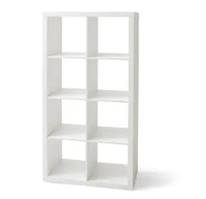 Better Homes & Gardens 8-Cube Storage Organizer, Textured White