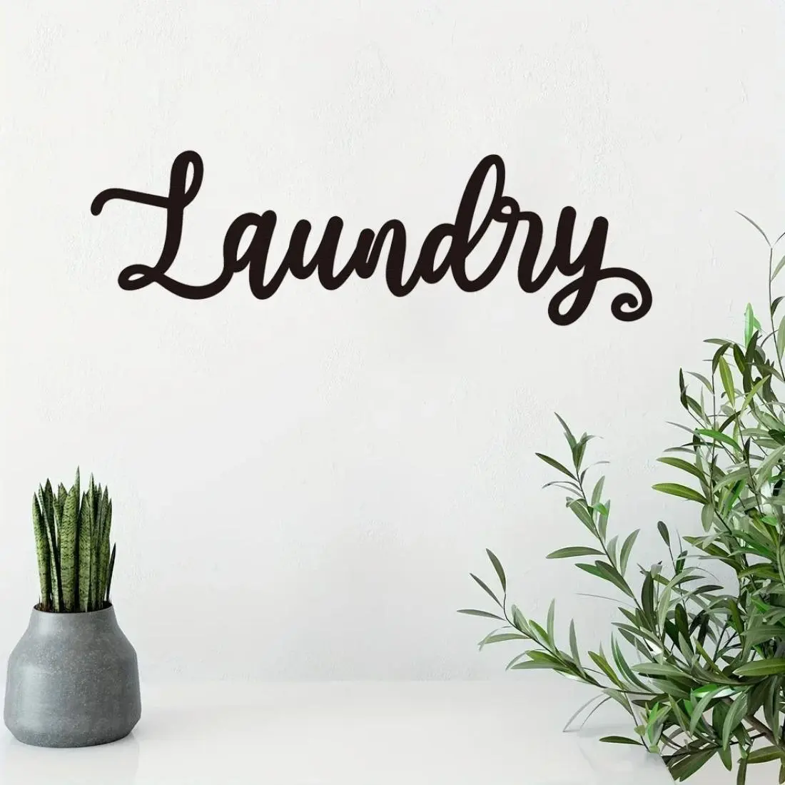Farmhouse Style Metal Laundry Sign, Decorative Sign, Letter Pattern Wall Decor, Rustic Design, Wall Art Decor for Home Living Room Bedroom Garden Farmhouse, Hanging Farmhouse Sign