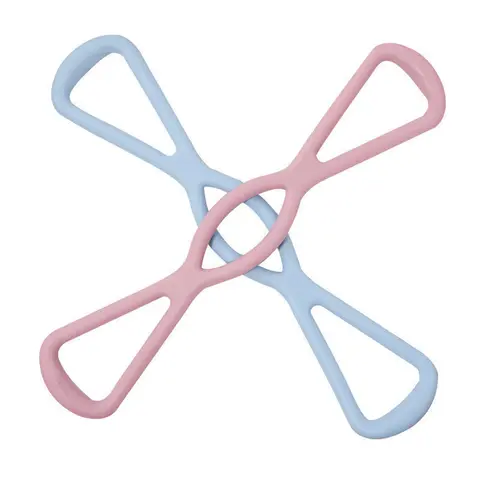 Figure 8 Resistance Band, 25-LBS Tension, Durable Premium TPR Stretching Tool with Non-Slip Grip, 0.22 lbs Ultra-Lightweight Portable for Resistance Band Workout, Glute Growth, Upper Body & Arm Workout for Women, No Equipment Home/Travel Fitness