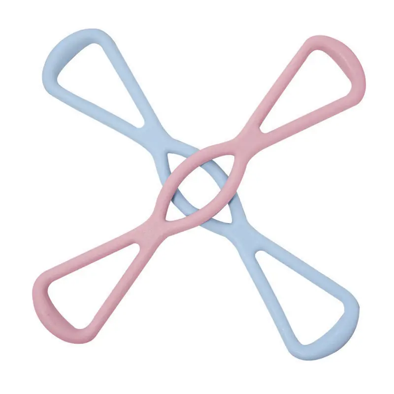 Figure 8 Resistance Band, 25-LBS Tension, Durable Premium TPR Stretching Tool with Non-Slip Grip, 0.22 lbs Ultra-Lightweight Portable for Resistance Band Workout, Glute Growth, Upper Body & Arm Workout for Women, No Equipment Home/Travel Fitness