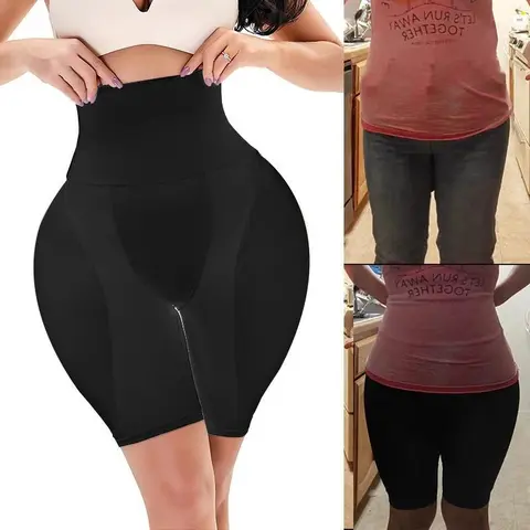 Women Padded Seamless Butt Lifter Panties Boy Shorts High Waist Underbriefs Sexy Buttocks Corset Tummy Cotrol Booty Lift