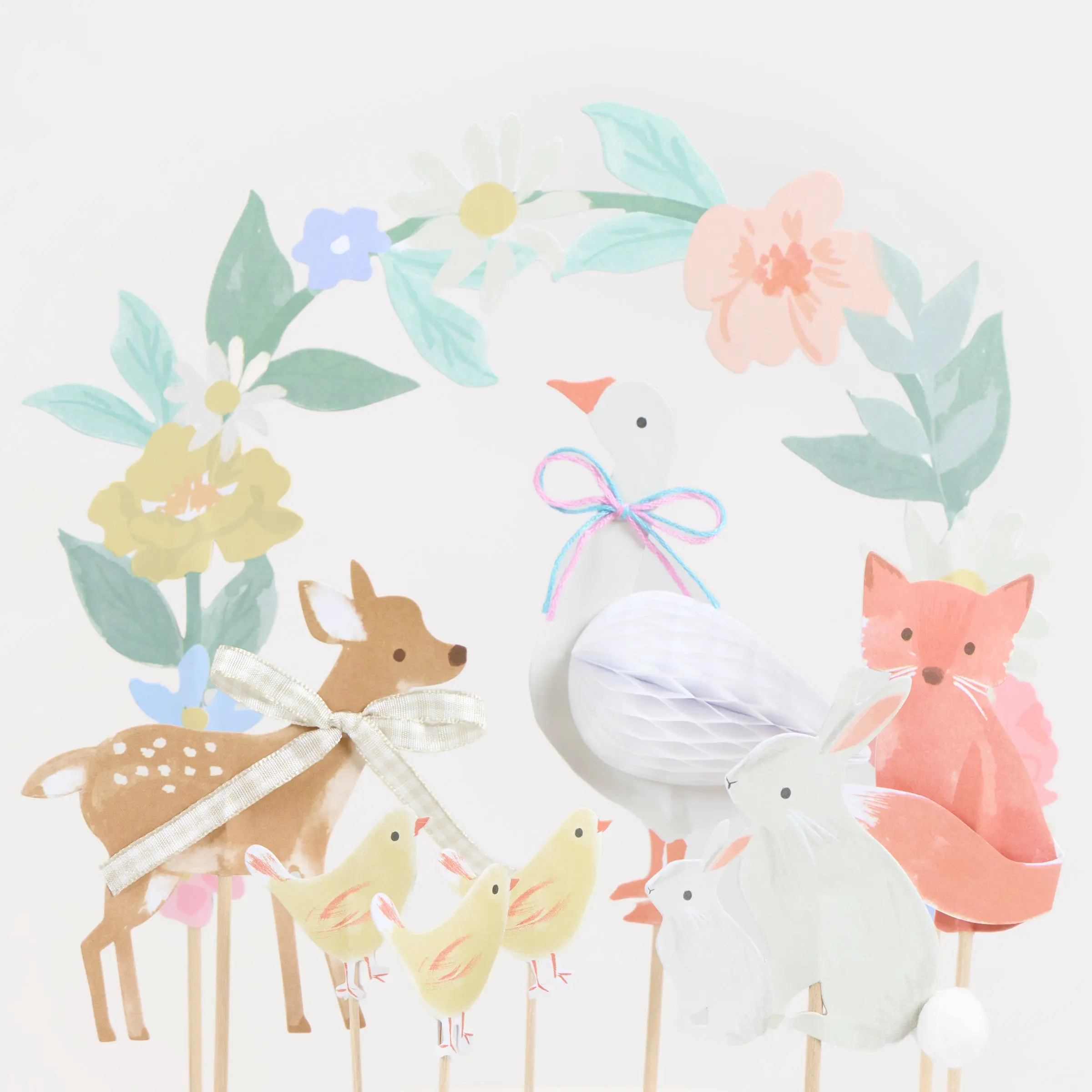 Little Animals Cake Toppers (x 8)