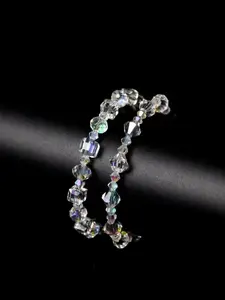 Aurora Artificial Crystal Bracelet, Fashionable Jewelry for Women & Men, Trendy All-match & Exquisite Jewelry for Birthday Gift, Dainty Crystal Bracelet