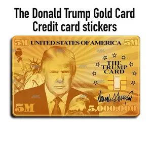 Viral Donald Trump gold Visa card parody   debit credit card sticker skin funny durable vinyl Freedom Sticker home decor