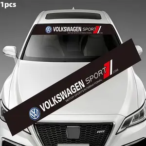 1 Pcs Car Front Windshield Sticker, Windshield Banner, Customizable Decal for Volkswagen Models, Automotive Exterior Decoration Accessory