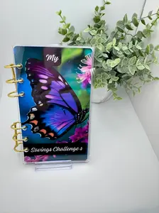 Butterfly Savings Challenge Binder | A6 Cash Stuffing Binder | Scratch-Off & Envelope Savings Tracker | Budget Binder | PB Custom Designs