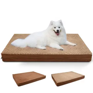 Reversible Waterproof Orthopedic Dog Beds, Large, Washable Cover, Egg Crate Foam, Standard Size for Dogs Up to 65 lbs to 105lbs