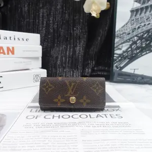 Pre-owned Louis Vuitton Coated Canvas Small Leather Goods Monogram Key Case T20216115