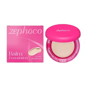 Zephoco Balm Foundation Cream Lightweight Comfortable Moisturizing Nourishing Skin Concealer Long-lasting Natural Non-cakey 20g
