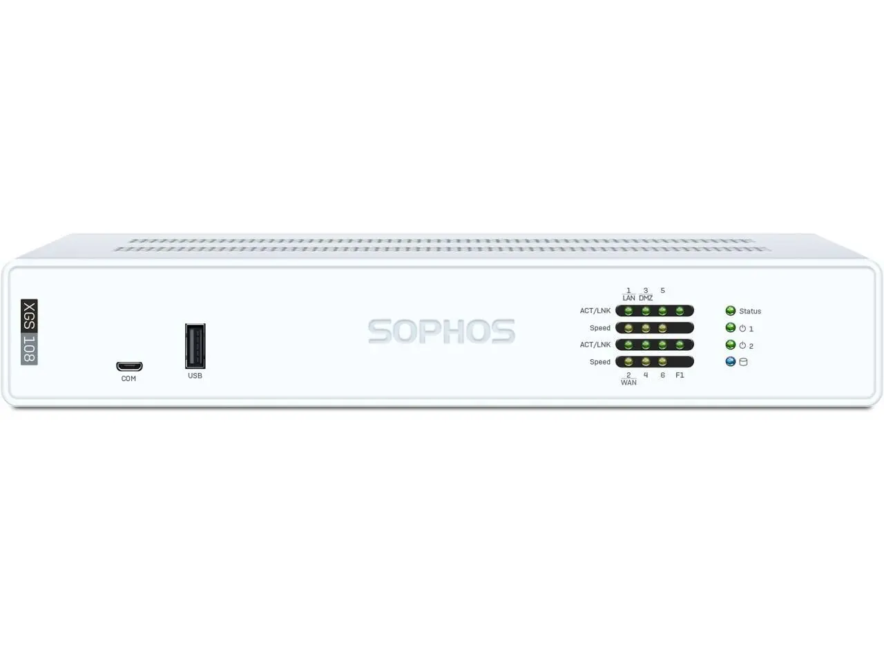 Sophos XGS 108 Network Security/Firewall Appliance - 3 Year Xstream Protection - 6 Port - 2.5GBase-T, 1000Base-X - 2.5 Gigabit Ethernet - 12.21 Gbit/s Firewall Throughput - TLS - 6 x RJ-45