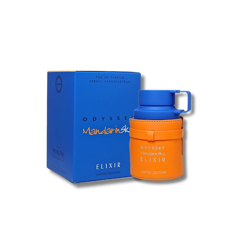 Armaf Odyssey Mandarin Sky Elixir Eau De Parfum 3.4FL.OZ Fragrances Blue Limited Edition Spray Delightful Scents