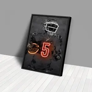 [ SPORT POSTER- UNFRAMED POSTER] Tee Higgins Poster Cincinnati Bengals Hand Made Poster Unframed Print Wall Kids Art Man Cave Gift Home Decor