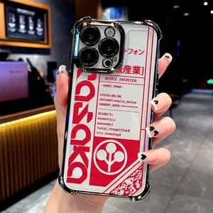 Cyberpunk Graffiti Phone Case for iPhone 16 15 14 13 12 11 Pro Max X XR XS Max 8 6 Plus, Anti-Drop Transparent Soft Back Cover