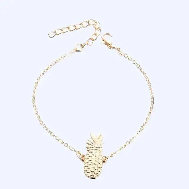 Pineapple Anklet or Wrist Bracelets, Auspicious, Anniversary, Engagement