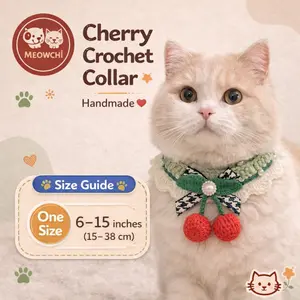 Cute & Tiny Pet Crochet Collar Collection