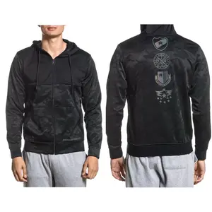 American Fighter Men's Zip Hoodie AVALON PARK (Black)