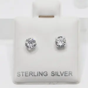 925 Silver Earrings 4mm Studearrings Thick Studs