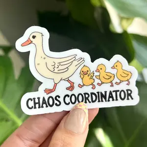 Chaos Coordinator Waterproof Sticker - 3in Sticker for Water Bottles, Mugs, Laptops & More - High Quality, Handwash Only