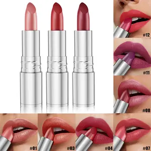 Hydrating Matte Lipstick, Hyaluronic Acid Infused Formula For Smooth Comfort, Transfer-Resistant & Waterproof Long-Wear, Reduces Lip Lines With Rich Pigment, Perfect For Daily Wear And Special Gifting, Makeup Cosmetic, Lipstick