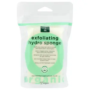 Earth Therapeutics Exfoliating Hydro Sponge, Rectangular, 1 Sponge