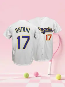 Men's Retro Style Baseball Jersey Top, Los Angeles #5 #17 #18 Stitched Lettering, Lightweight Breathable Polyester Shirt Sports Clothing for Baseball Enthusiasts
