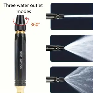 2x Powerful High-Pressure Car Wash Gun Nozzle, Portable Water Gun Nozzle, Durable Plastic Body, Adjustable Garden Hose Nozzle, Motorcycle & Car Cleaning Tool, High Pressure Spray