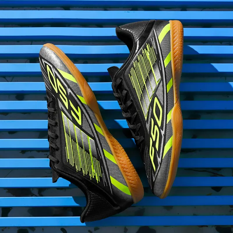 Unisex Five-A-Side Ic Indoor Flat Soccer Shoes, Soccer Footwear, Comfortable Breathable Football Boots for Indoor Fields, Sports Sneakers for Men and Women