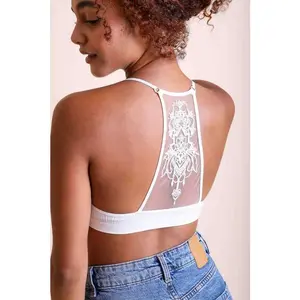 Tattoo Mesh Racerback Bralette - As Seen in the Description Above